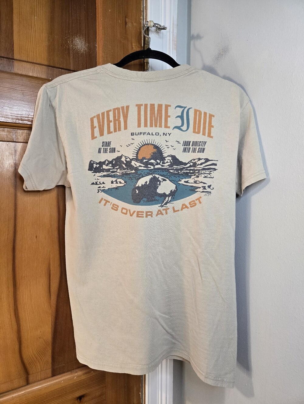 Vintage Every Time I Die Metalcore Graphic Band Tee - Beige Sunset Design